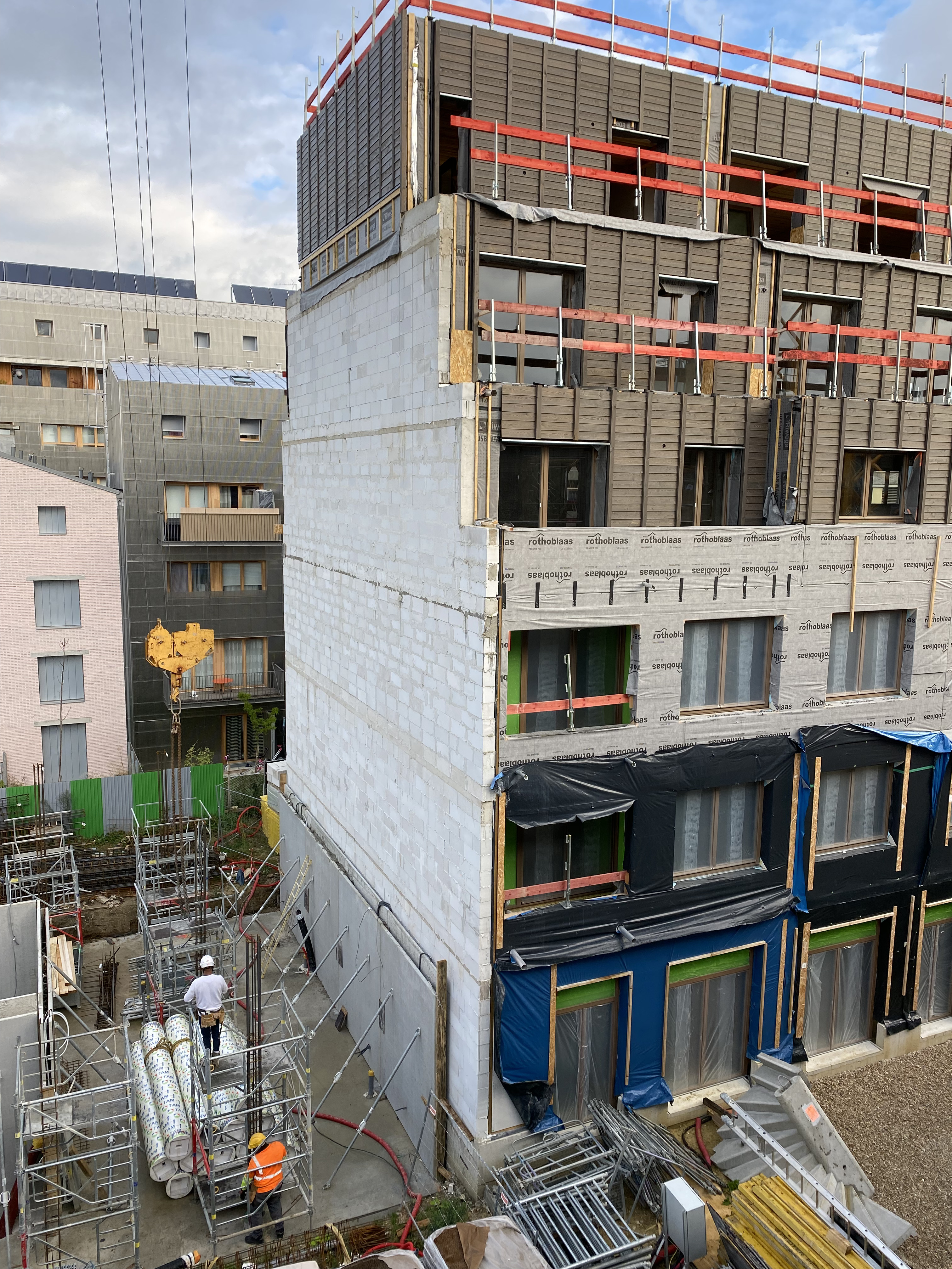 CONSTRUCTION DE DEUX IMMEUBLES BETON BAS CARBONE / PROJET MIXTE BOIS/BETON